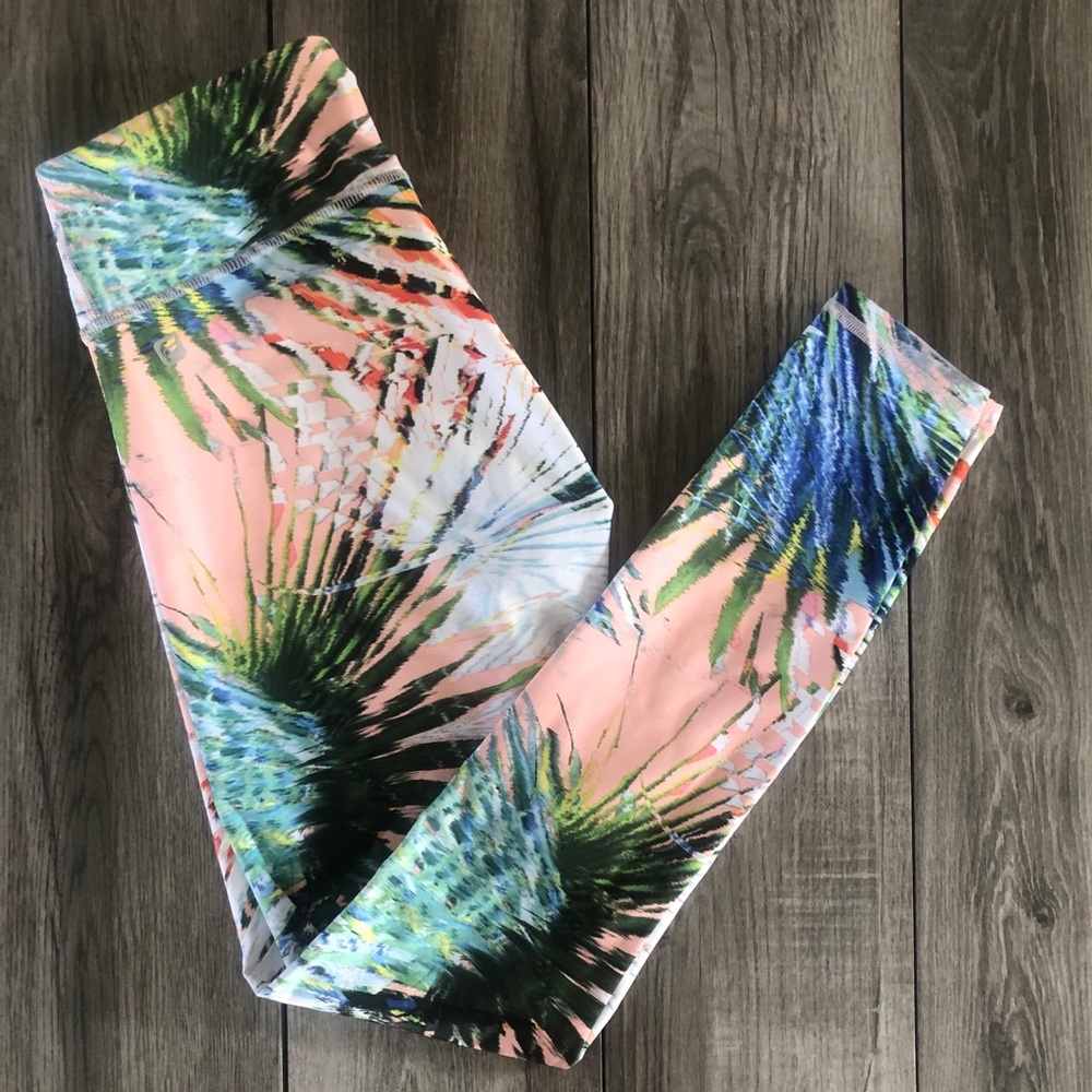 Fabletics Pink Palm Salar Legging